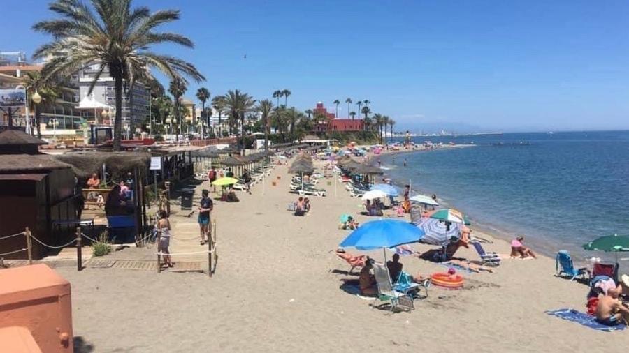 Victoria Luxury Beachfront Apartment In Benalmadena Costa Extérieur photo